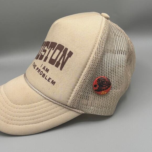 Bottom Shelf Houston I Am The Problem Cactus Graphic Trendy Trucker Hat - Picture 6 of 10